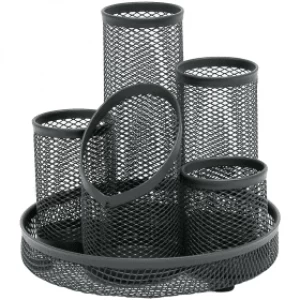Image of Osco 5 Tube Mesh Pencil Pot - Black