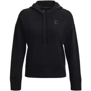 Image of Under Armour Project Rock Fleece Hoodie Ladies - Black