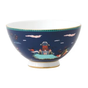 Image of Wedgwood Wonderlust Blue Pagoda Bowl 11cm Blue