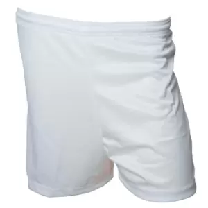 Image of Precision Unisex Adult Micro-Stripe Football Shorts (S) (White)
