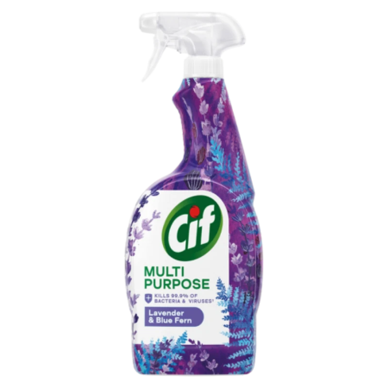 Image of Cif Multi Purpose Lavender & Blue Fern Spray - 750ml 500042