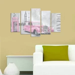 Image of 5M-69 Multicolor Decorative MDF Painting (5 Pieces)