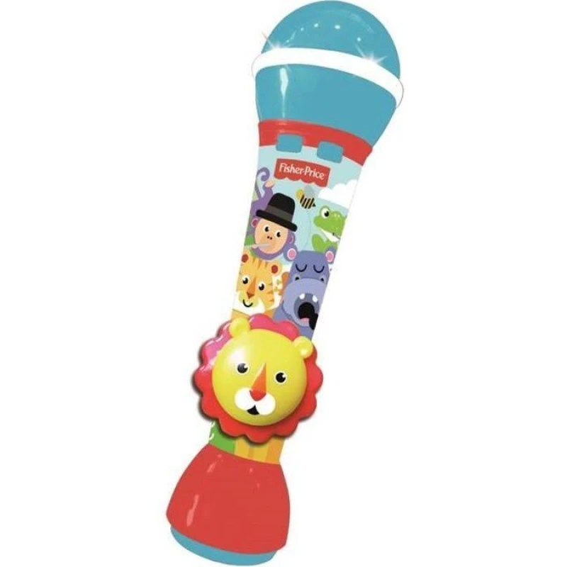 Image of Sublime Market Connect FISHER PRICE Microphone - Lion Handheld Microphone - Built-in Speaker, Built-in Melodies and Sound Effects