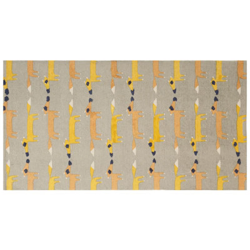 Image of Beliani Kids Rug Bankgo Grey 80 X 150 Cm Cotton