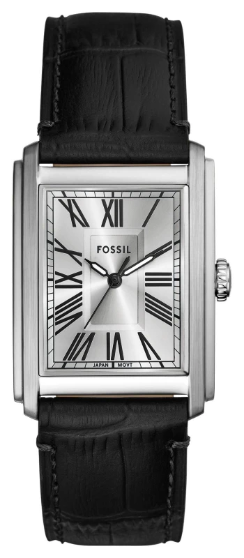 Image of Fossil FS6078 Carraway Black Leather Strap Watch - W10371