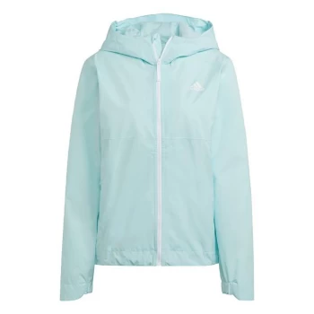 Image of adidas BSC 3-Stripes RAIN. RDY Jacket Womens - Halo Mint