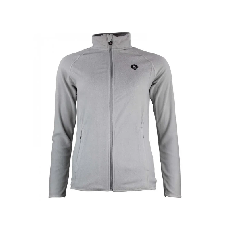 Image of Womens full-zip polyester fleece Peak Mountain Gris Female L