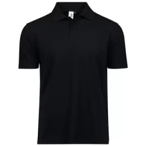 Image of Tee Jays Mens Power Pique Organic Polo Shirt (S) (Black)