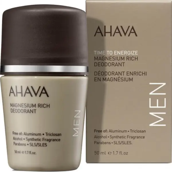 Image of Ahava Time To Energize Magnesium Rich Roll On Deodorant For Him 50ml