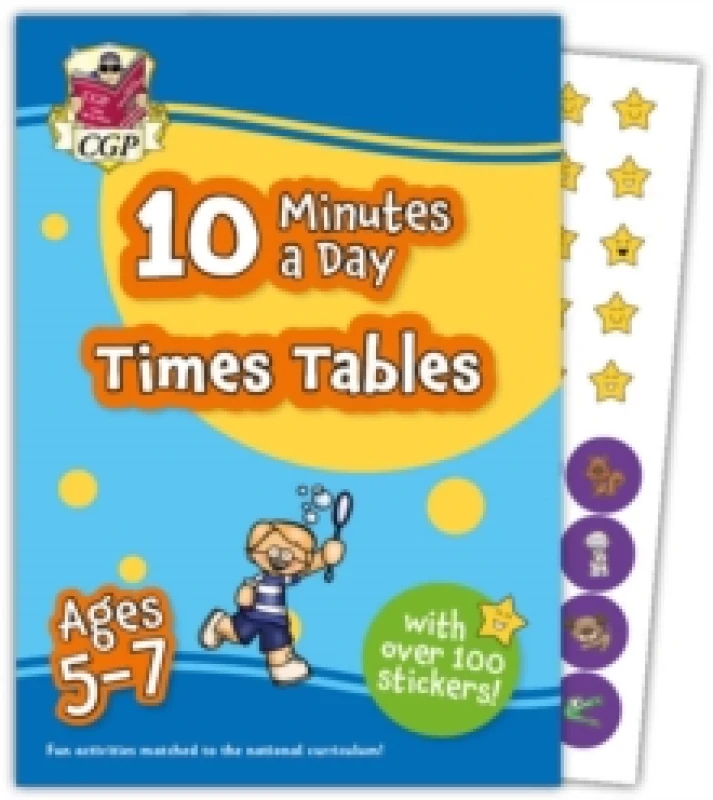Image of 10 Minutes a Day Times Tables for Ages 5-7 (with over 100 stickers) Paperback / softback