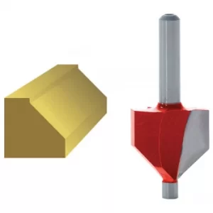 Image of Faithfull FAIRB81 Router Bit TCT 45° Chamfer 1/4in Shank