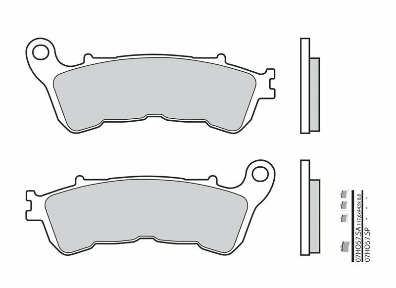 Image of Brembo S.p.A. Street Sintered Metal Brake pads - 07HO57SA