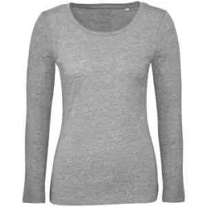 Image of B&C Womens/Ladies Inspire Long Sleeve Tee (XS) (Sport Grey)