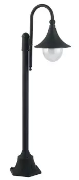 Image of PAVIA Outdoor 130cm Bollard Black, IP44 130x51cm