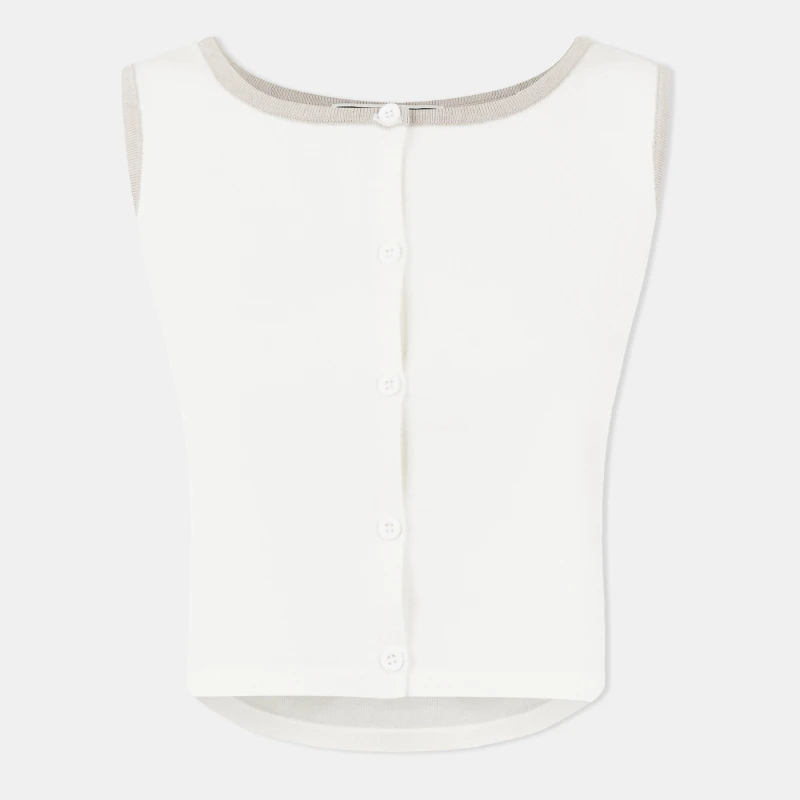 Image of Jack Wills Womens Speckled Sweater Vest Vintage White female 8 (XS)