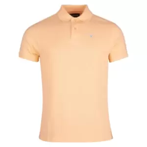 Image of Barbour Mens Sports Polo Coral Sands Medium