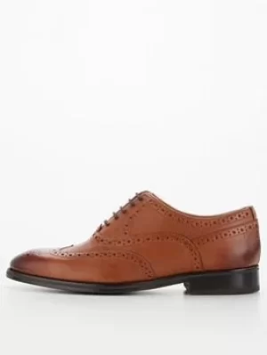 Image of Ted Baker Amaiss Leather Brogues, Tan, Size 8, Men