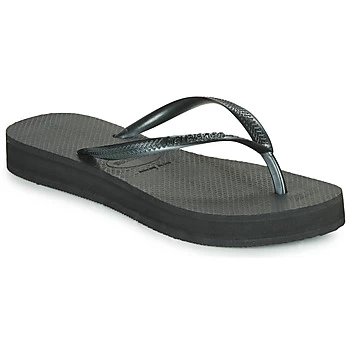 Image of Havaianas SLIM FLATFORM womens Flip flops / Sandals (Shoes) in Black / 3,4 / 5,39 / 40,7.5,1 / 2 kid,5,7.5,8,3 / 4,6 / 7