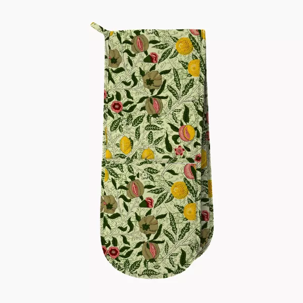 Image of William Morris Fruit Double Oven Glove MultiColoured