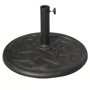 Image of Outsunny Umbrella Base for Φ38mm and Φ48mm Poles, Resin-Bronze