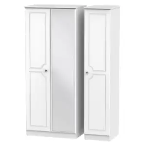 Image of Lisbon Ready Assembled Triple Door Wardrobe White