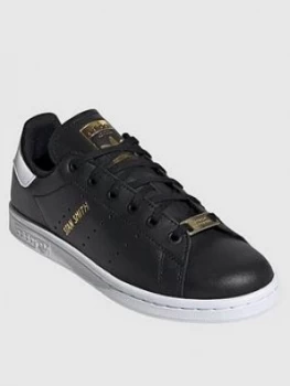 Image of adidas Originals Junior Stan Smith Trainers - Black, Size 3