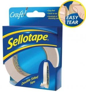 Image of Sellotape Doublesided Tape 12mmx33M 2280 - 12 Pack