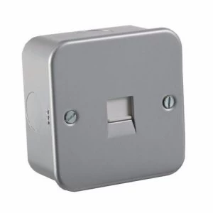 Image of KnightsBridge Metal Clad Telephone Master Flush Wall Socket