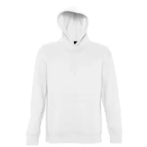 Image of SOLS Slam Unisex Hooded Sweatshirt / Hoodie (L) (White)