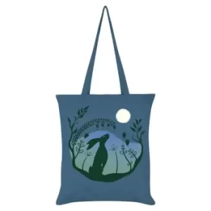 Image of Grindstore Harvest Moon Tote Bag (One Size) (Airforce Blue/Green)