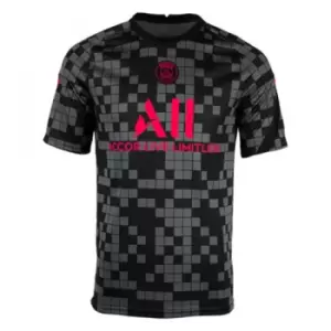 Image of PSG 2021-2022 Pre-Match Training Shirt (Black)