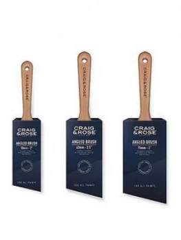 Image of Craig & Rose Angled Brush - 2 Inch/50Mm, 2.5Inch/63Mm Or 3 Inch/75Mm