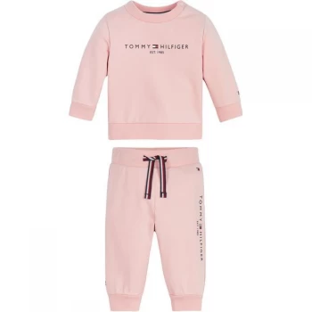 Image of Tommy Hilfiger Tommy Ess CN/Jog Set Bb00 - Pink TIo