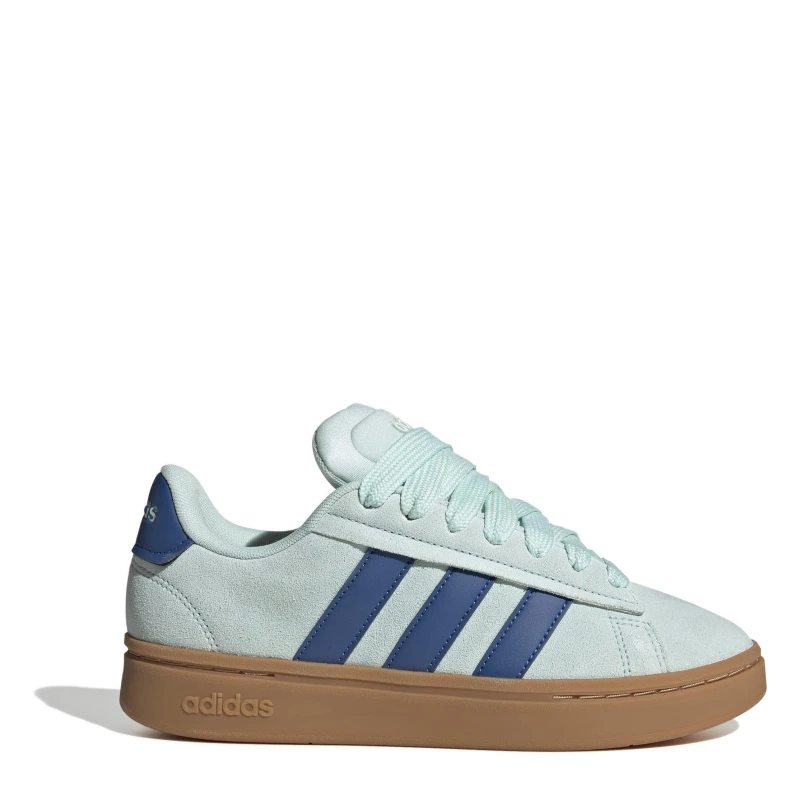 Image of adidas Grand Court Alpha 00s Low-Top Trainers Womens Mint/Blue/Gum female 5 (38)
