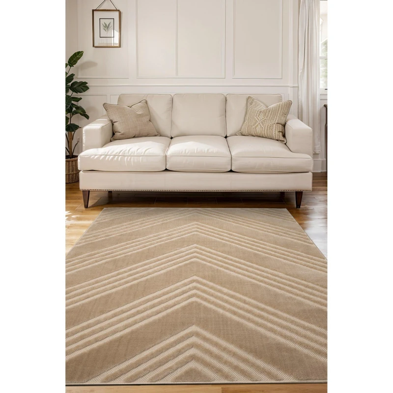 Image of Homemaker Malmo Chevron Rug Natural Natural unisex 120x170cm
