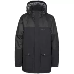 Image of Trespass Mens Larken Waterproof DLX Jacket (XS) (Black)