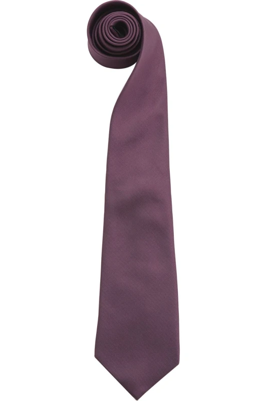 Image of Premier Premier Men “ColoursPlain Fashion Business Tie in Purple Purple One Size Male 5055805451736