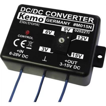 Image of Kemo Voltage transformer Component Input voltage (range): 6 - 28 V DC Output voltage (range): 3 - 15 V DC 1.5 A