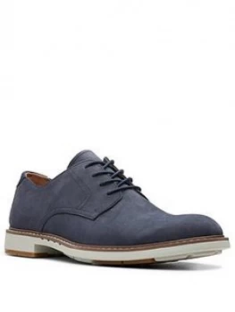 Image of Clarks Un Elott Lace Up Shoes - Navy