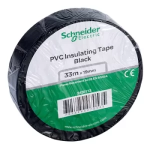 Image of Schneider Electric 2420113 PVC Tape 19mm x 33m Black