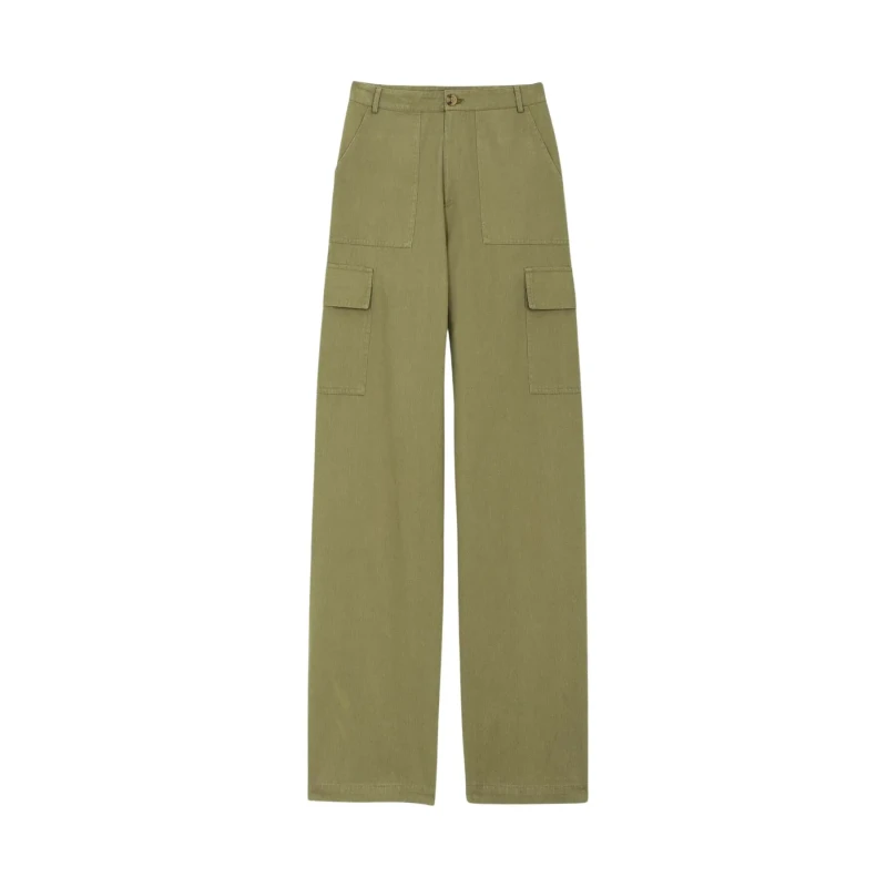 Image of La Petite Etoile Womens cargo Trousers La Petite Etoile Pina Vert Female S