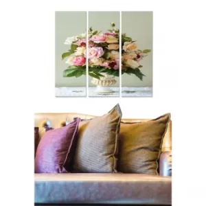 Image of MDF311200037 Multicolor Decorative MDF Painting (3 Pieces)