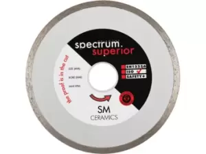 Image of OX Tools SM100/16 OX Spectrum Pro Continuous Rim Diamond Blade - Ceramics 100 x 16mm