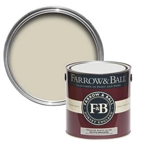 Image of Farrow & Ball Estate Shadow white No. 282 Matt Emulsion Paint 2.5L
