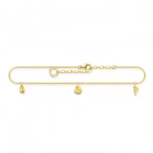Image of Charming Gold Plated Shells Anklet AK0037-413-39-L27V
