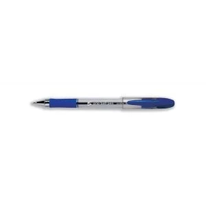 Image of 5 Star Elite Rubber Grip Ball Pen Medium 1.0mm Tip 0.5mm Line Blue Pack of 12