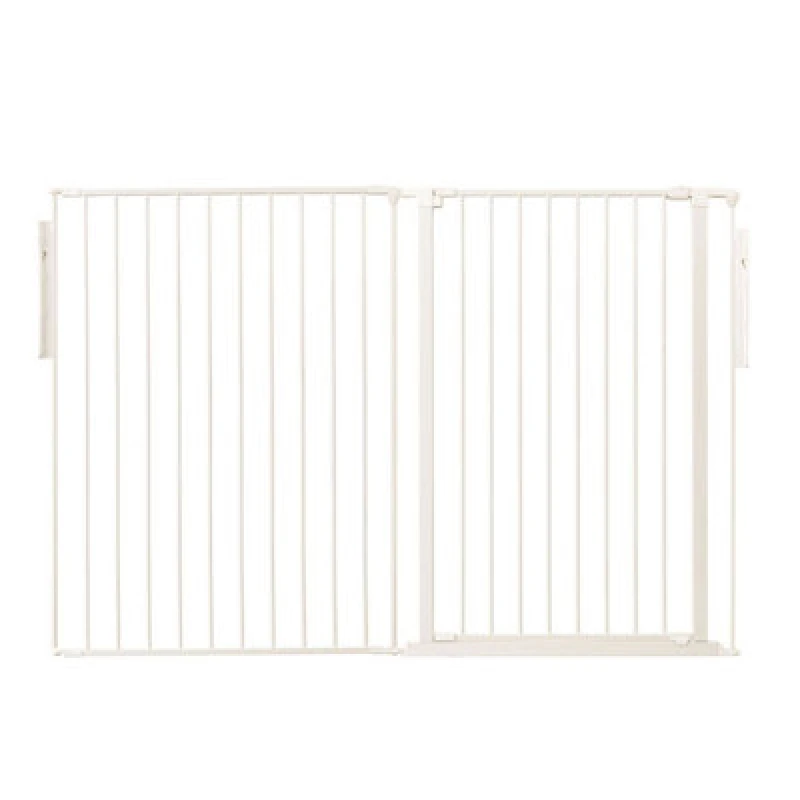 Image of Safetots Premium Extra Tall Room Divider, Up To 154Cm Wide, White, 105Cm Tall, Multi Panel Barrier For Baby And Toddler