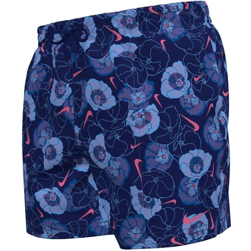 Image of Nike Poppy Floral Mens 5 Volley Short Midnight Navy male S