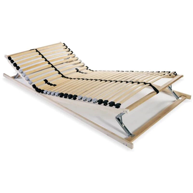 Image of VIDAXL Slatted Bed Base without Mattress with 28 Slats 7 Zones 80x200cm Vidaxl 246456