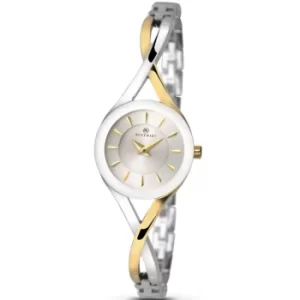Image of Ladies Accurist Womens Two Tone Semi Bangle Watch